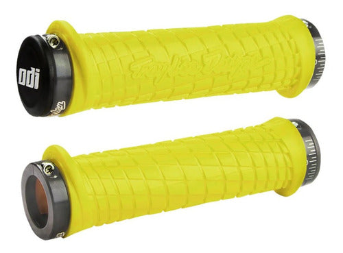 Grips Tld MTB Lock On Yellow Graphite